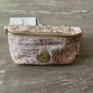 Lilly Pulitzer Tan and White Crossbody Bag